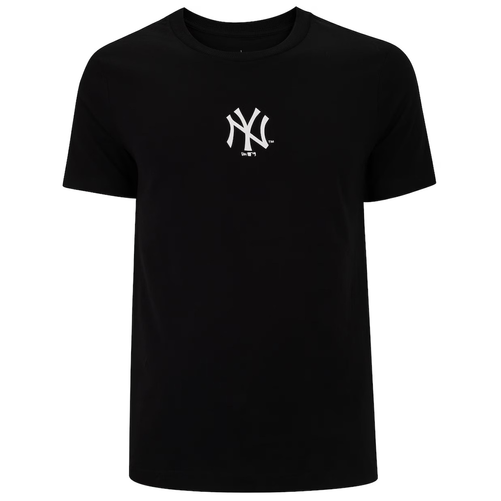 Camiseta New Era Básica Logo Frontal New York Yankees Masculina