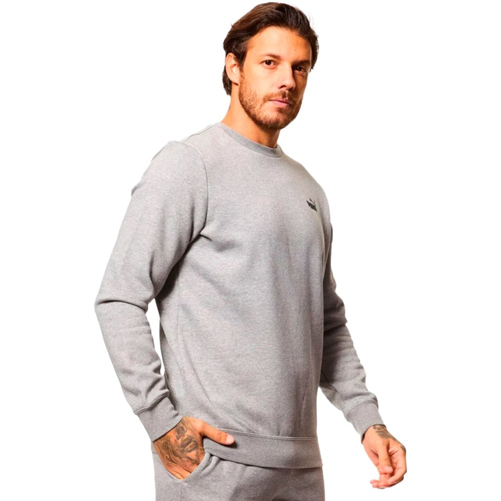 Imagem 4 do produto Blusão Puma Ess Small No. 1 Logo Crew Masculino