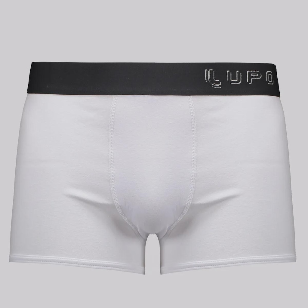 Cueca Boxer Lupo Algodão com Elastano Basic Masculina