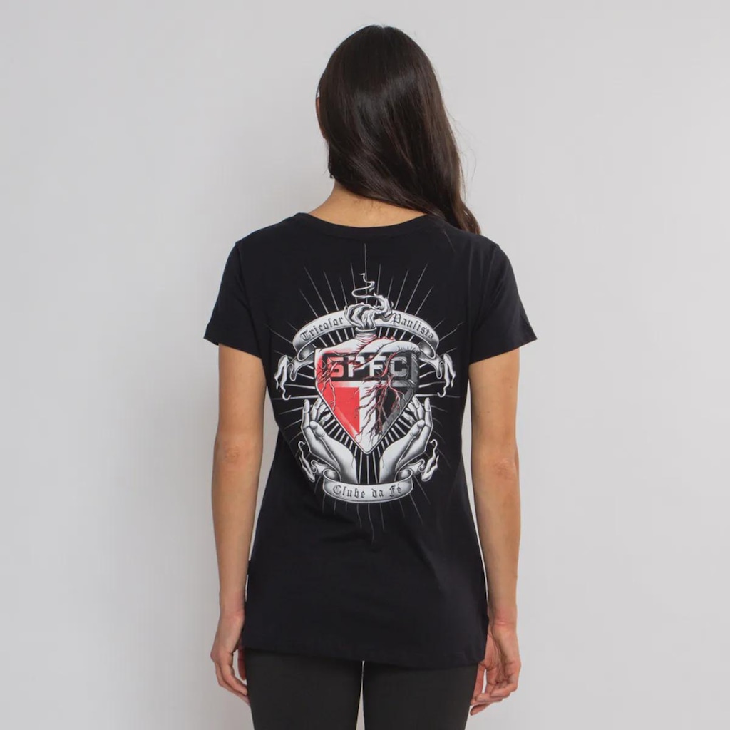 Imagem 2 do produto Camiseta do São Paulo Futfanatics Clássica Feminina