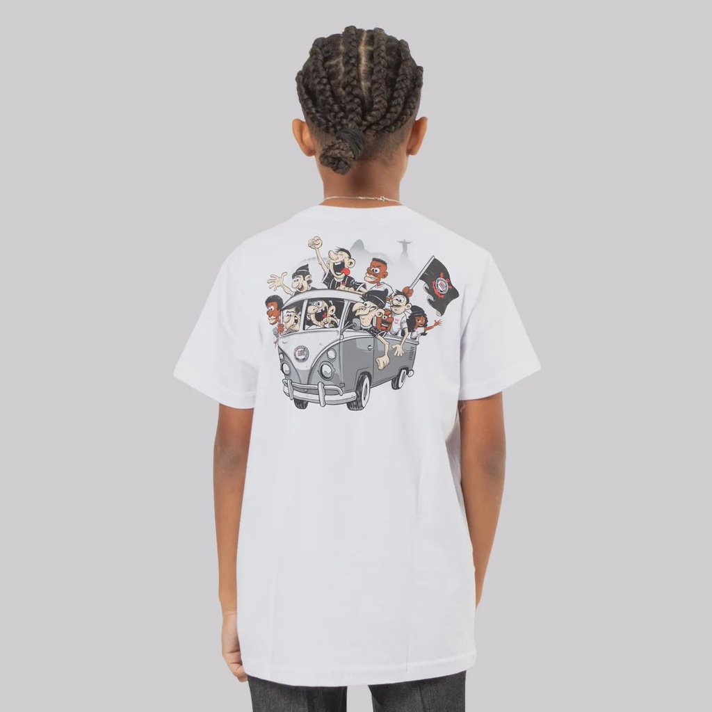 Imagem 2 do produto Camiseta do Corinthians Futfanatics Rio 1976 Infantil