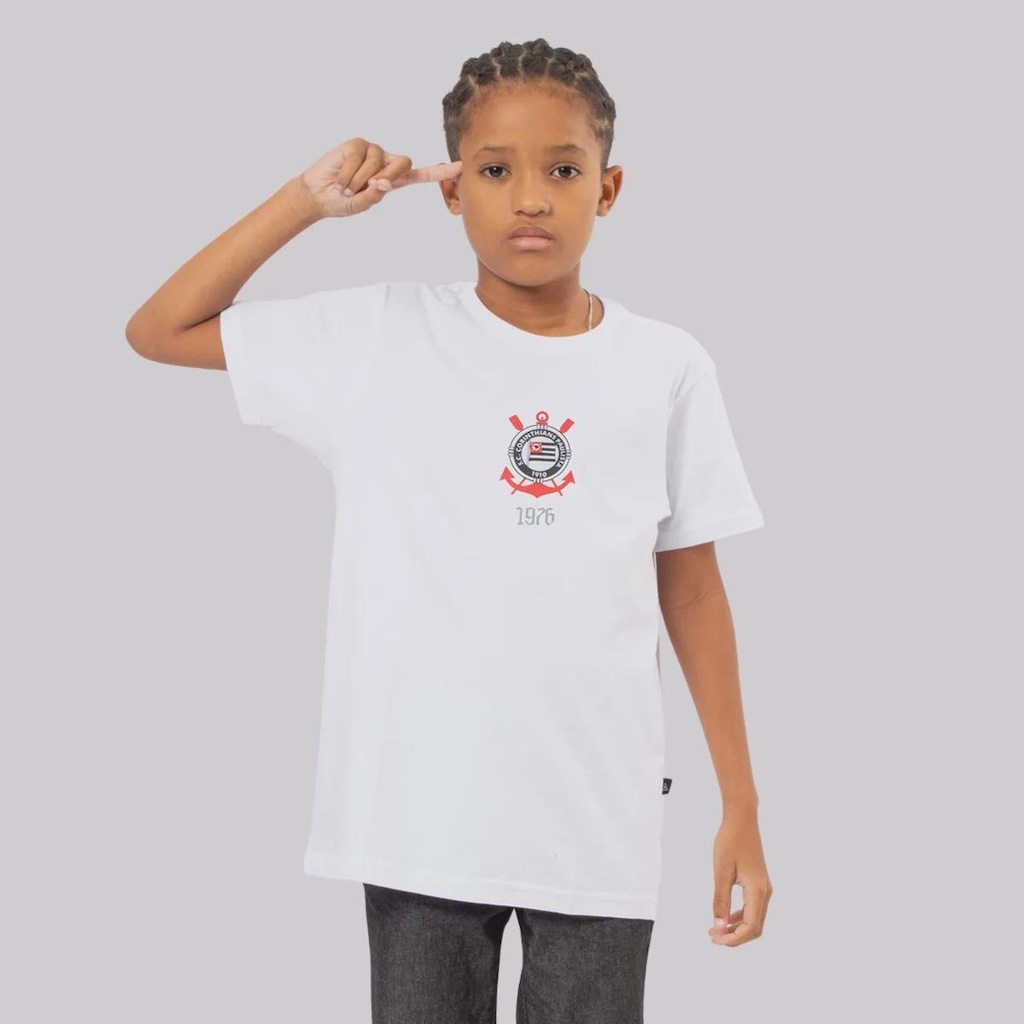 Imagem 3 do produto Camiseta do Corinthians Futfanatics Rio 1976 Infantil