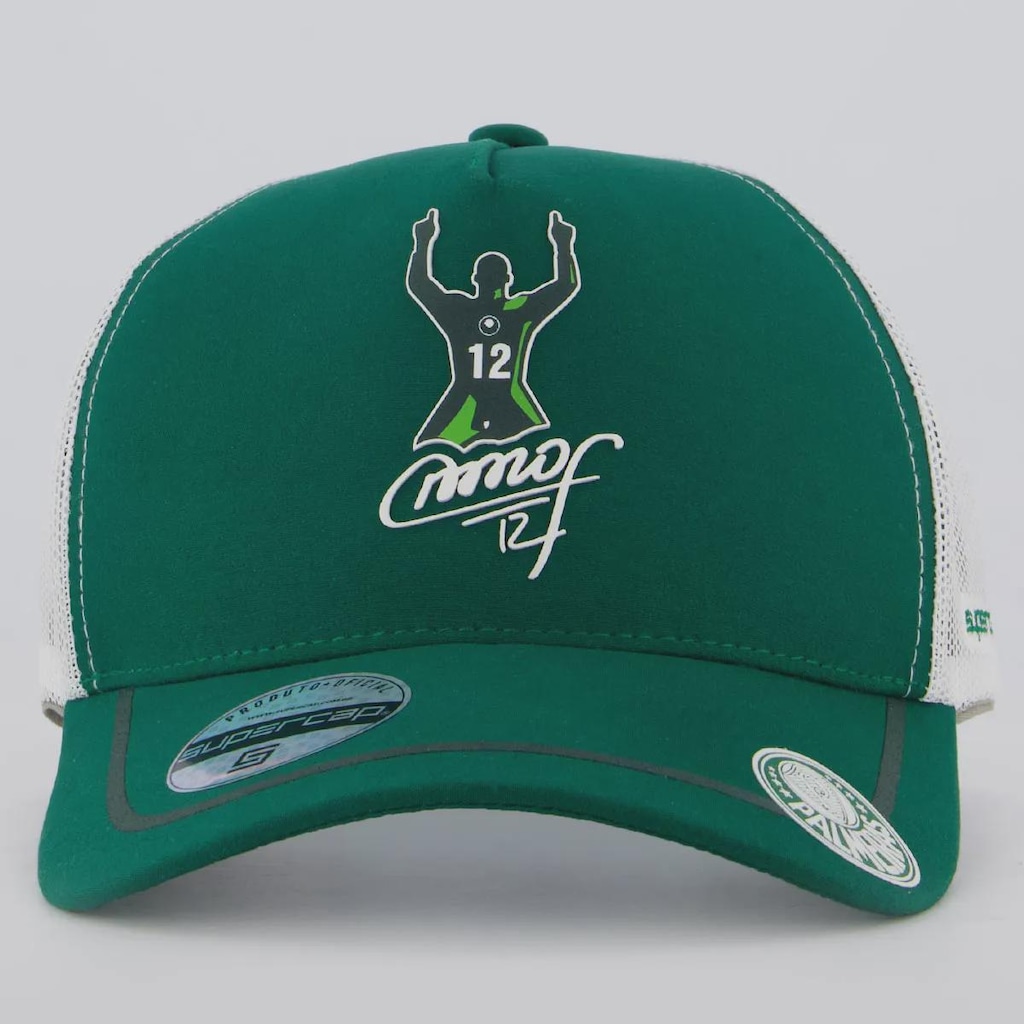 Imagem 3 do produto Boné Adulo Supercap do Palmeiras Marcos Aba Curva
