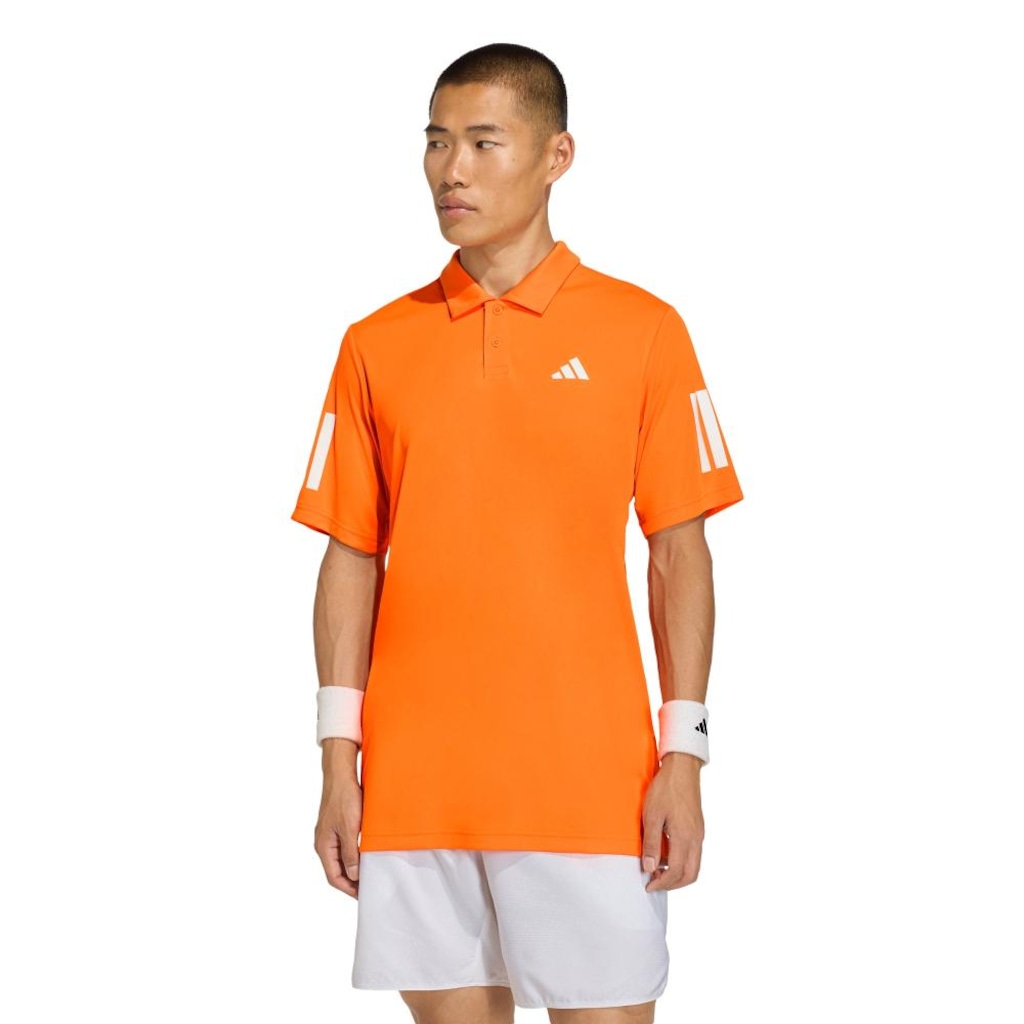 Camisa Polo Masculina adidas Manga Curta Club 3 Stripes