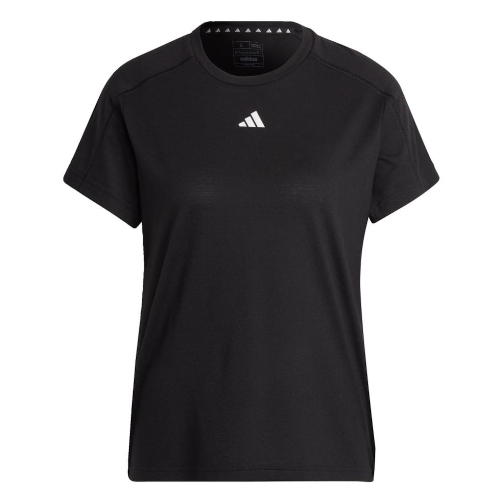 Camiseta Feminina adidas Gola Careca AEROREADY Train Essentials Minimal Branding