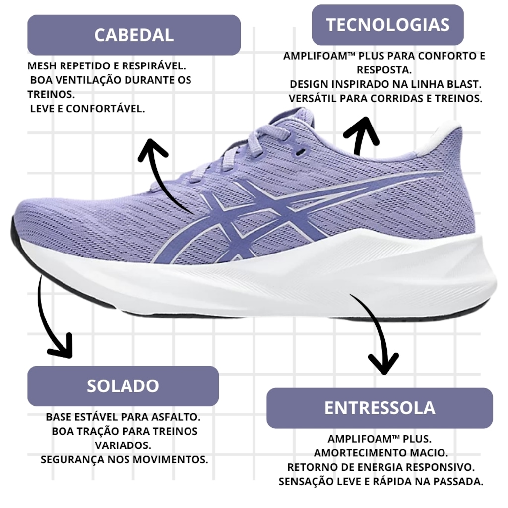 Imagem 4 do produto Tênis Feminino Asics Versablast 4 + Par de Meia
