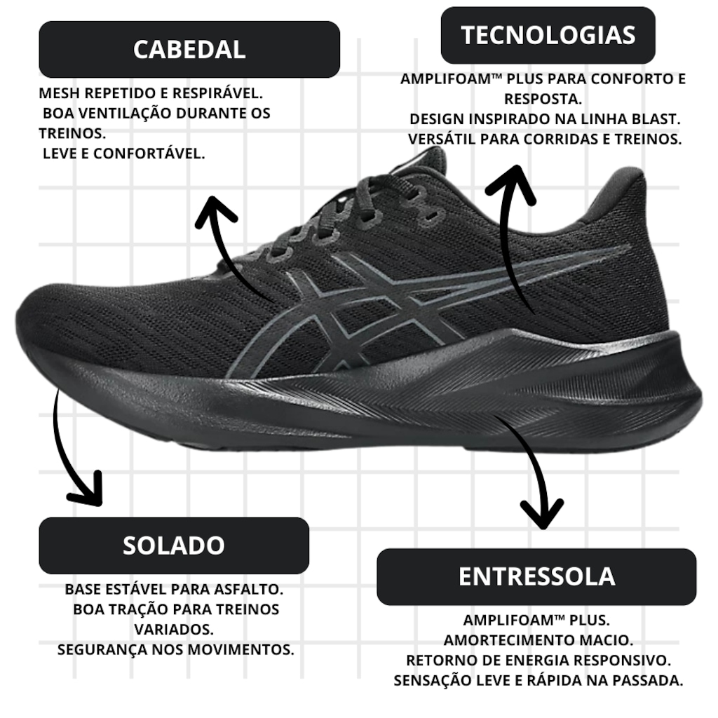 Imagem 4 do produto Tênis Masculino Asics Versablast 4 + Par de Meia
