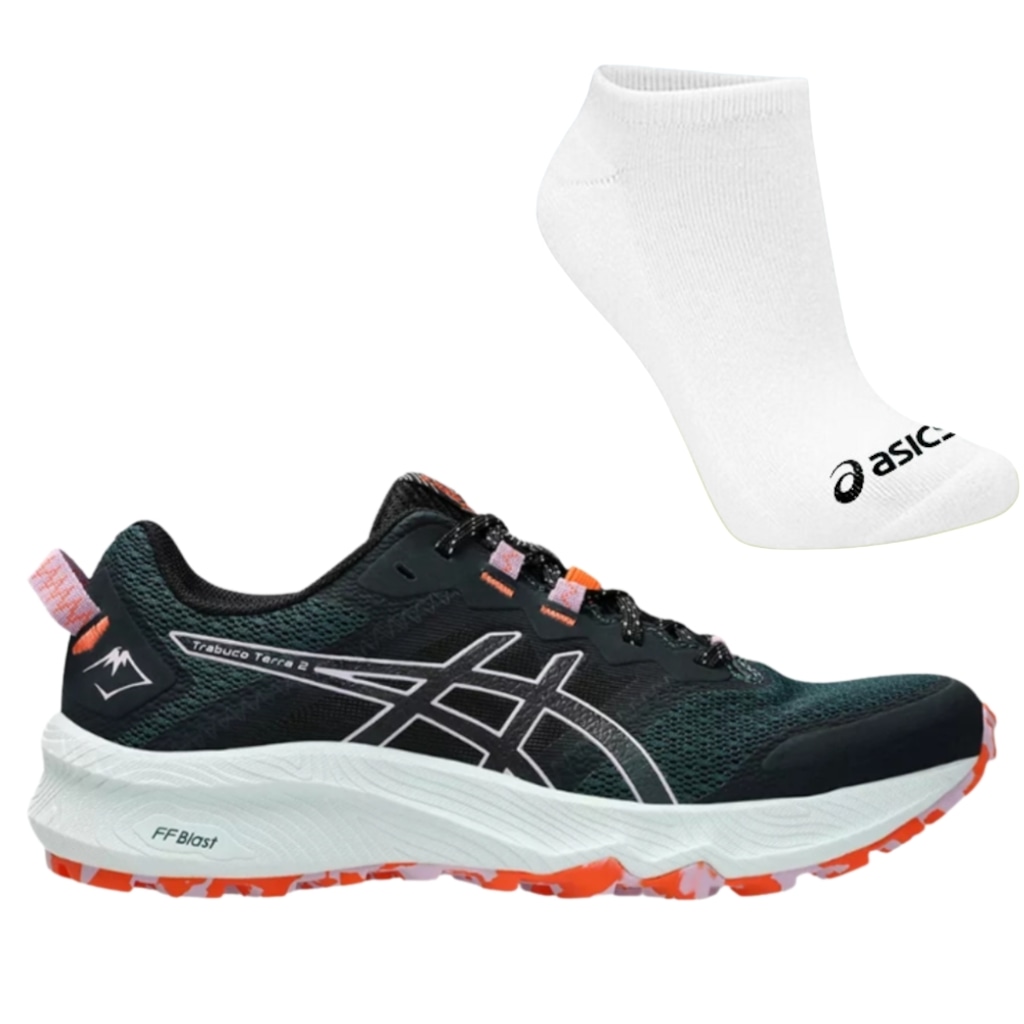 Tênis Feminino Asics Trabuco Terra 2 + Par de Meia