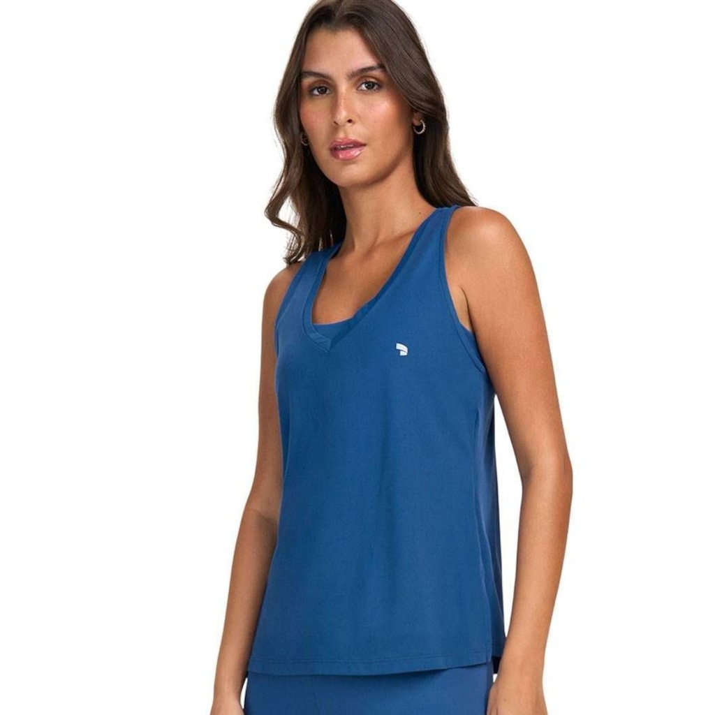 Camiseta Regata Alto Giro Eterna Gola V Feminina