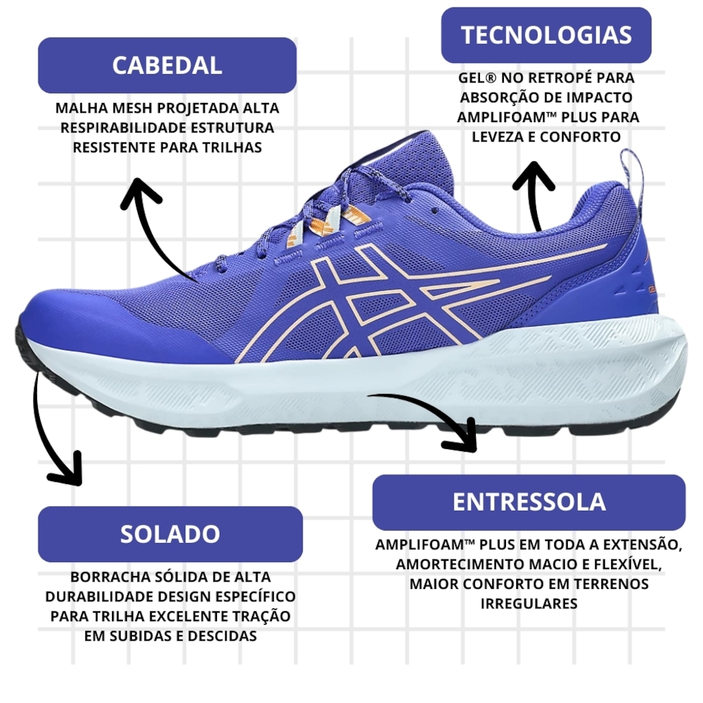Imagem 4 do produto Tênis Masculino Asics Gel Sonoma 8 + Par de Meia