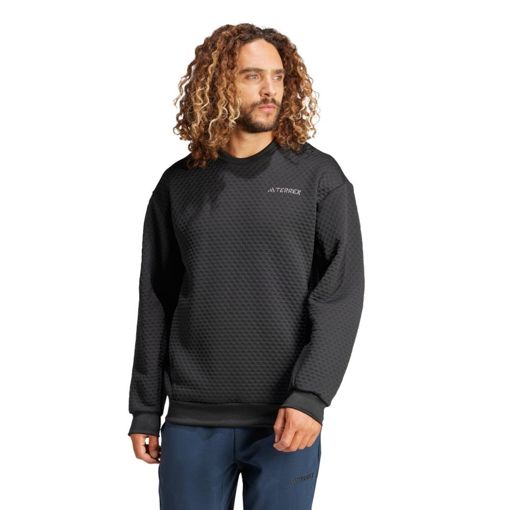 Blusão de Moletom Masculino Adidas Crewneck Terrex Xploric