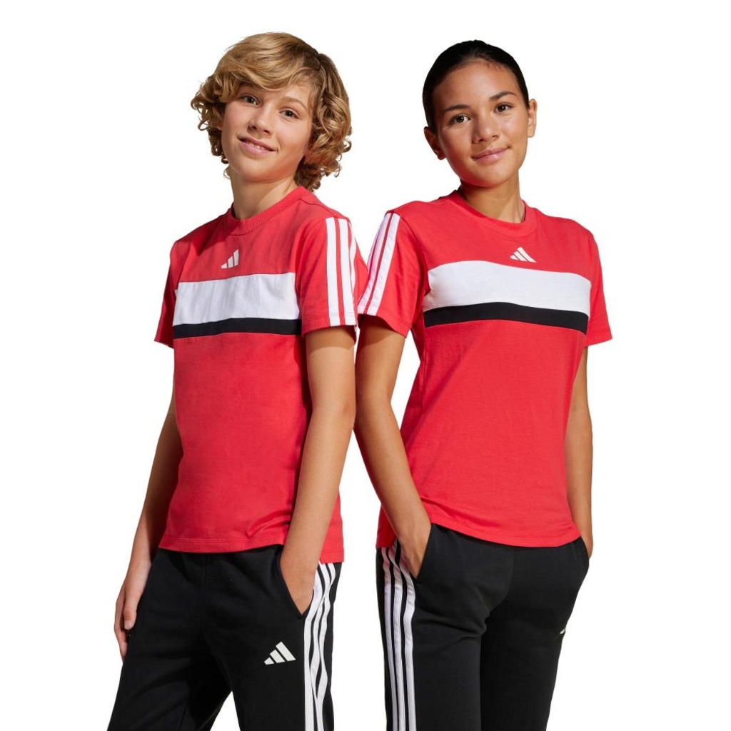 Camiseta Infantil Adidas Seasonal Essentials Tiberio Três Listras