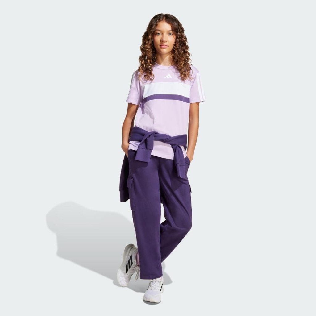 Imagem 3 do produto Camiseta Infantil Adidas Seasonal Essentials Tiberio Três Listras