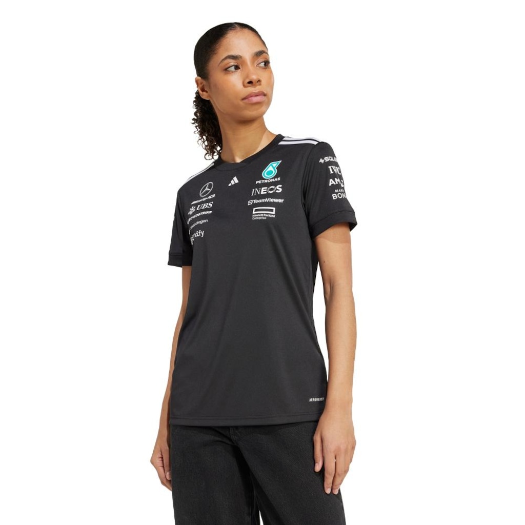 Camiseta Feminina adidas Mercedes AMG Petronas Formula One Team Black Driver