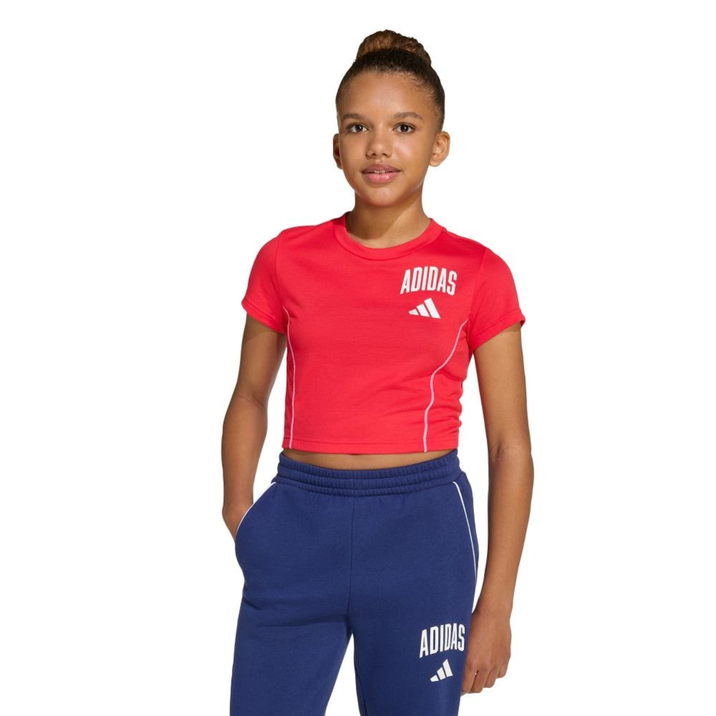 Camiseta Infantil Adidas Impressa Essenciais