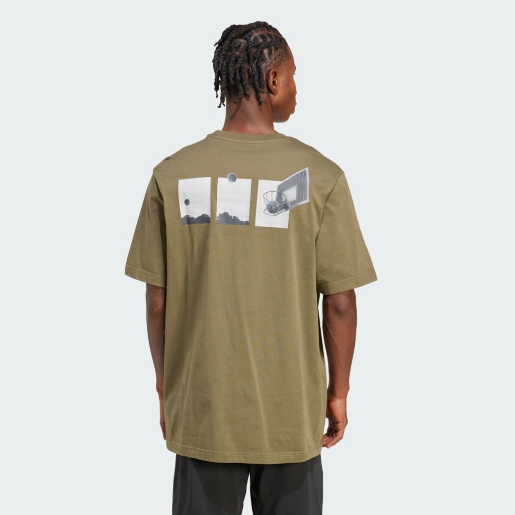 Imagem 3 do produto Camiseta Masculina Adidas Lens Power Of Three Hoop
