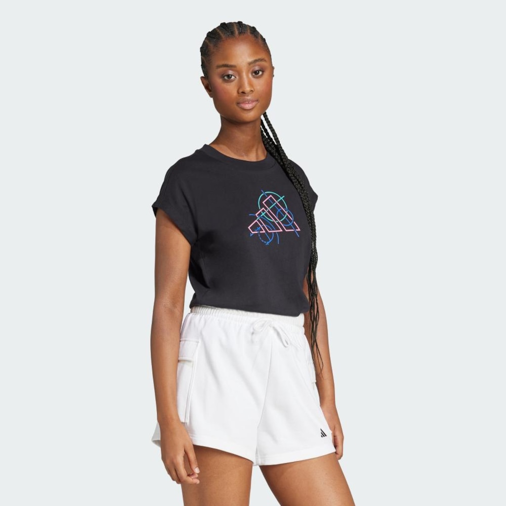 Imagem 4 do produto Camiseta Feminina Adidas de contorno
