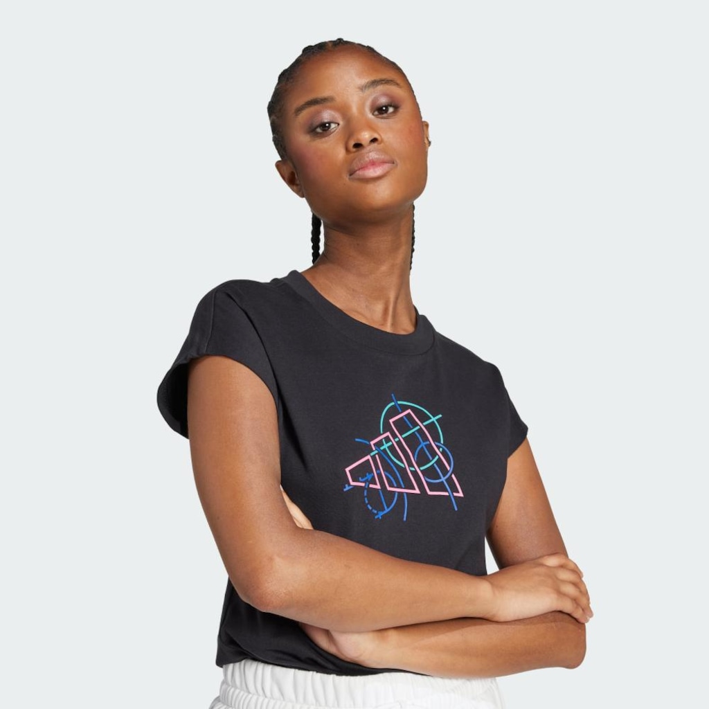 Imagem 5 do produto Camiseta Feminina Adidas de contorno