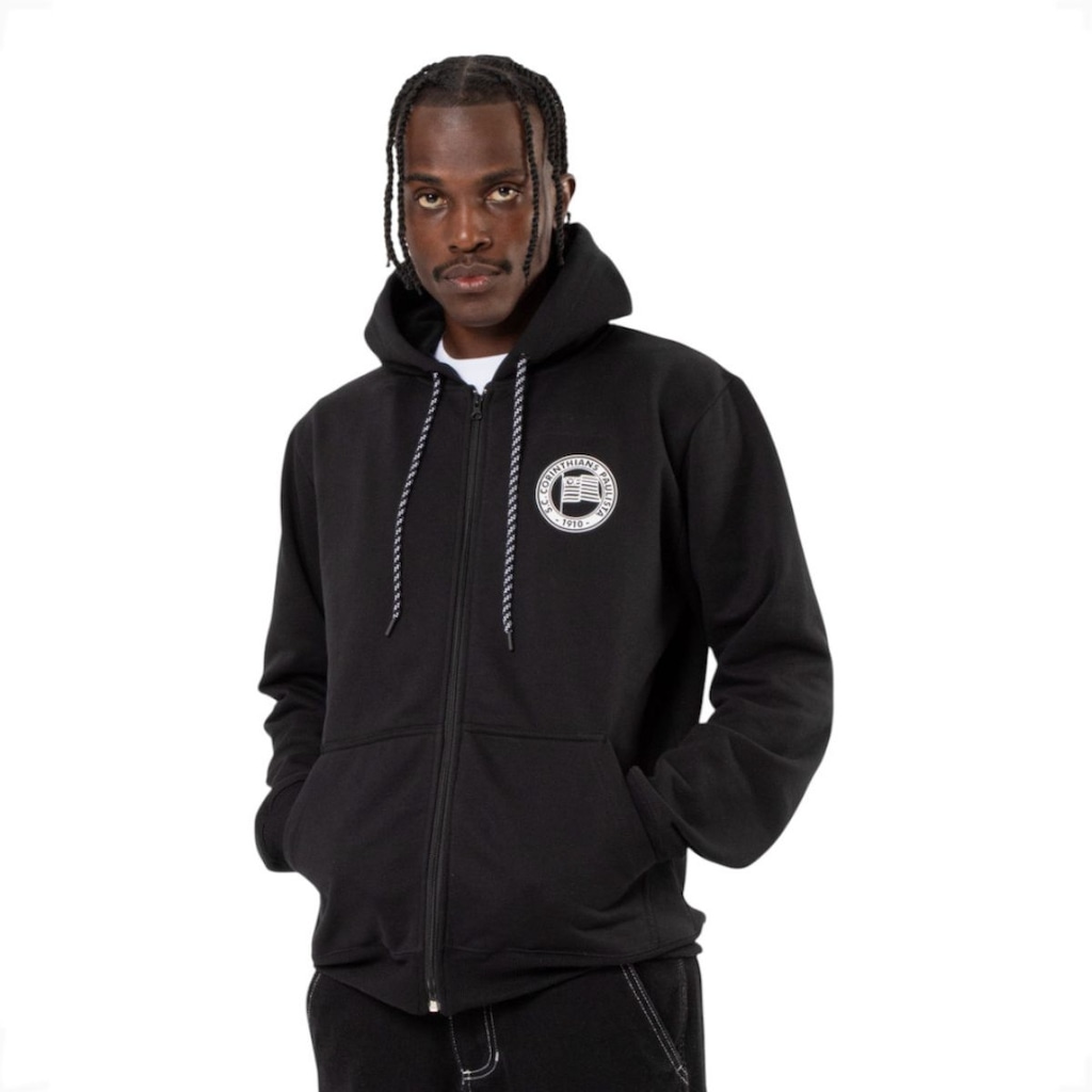 Blusão de Moletom do Corinthians Oficial Timão Surf Center Masculino