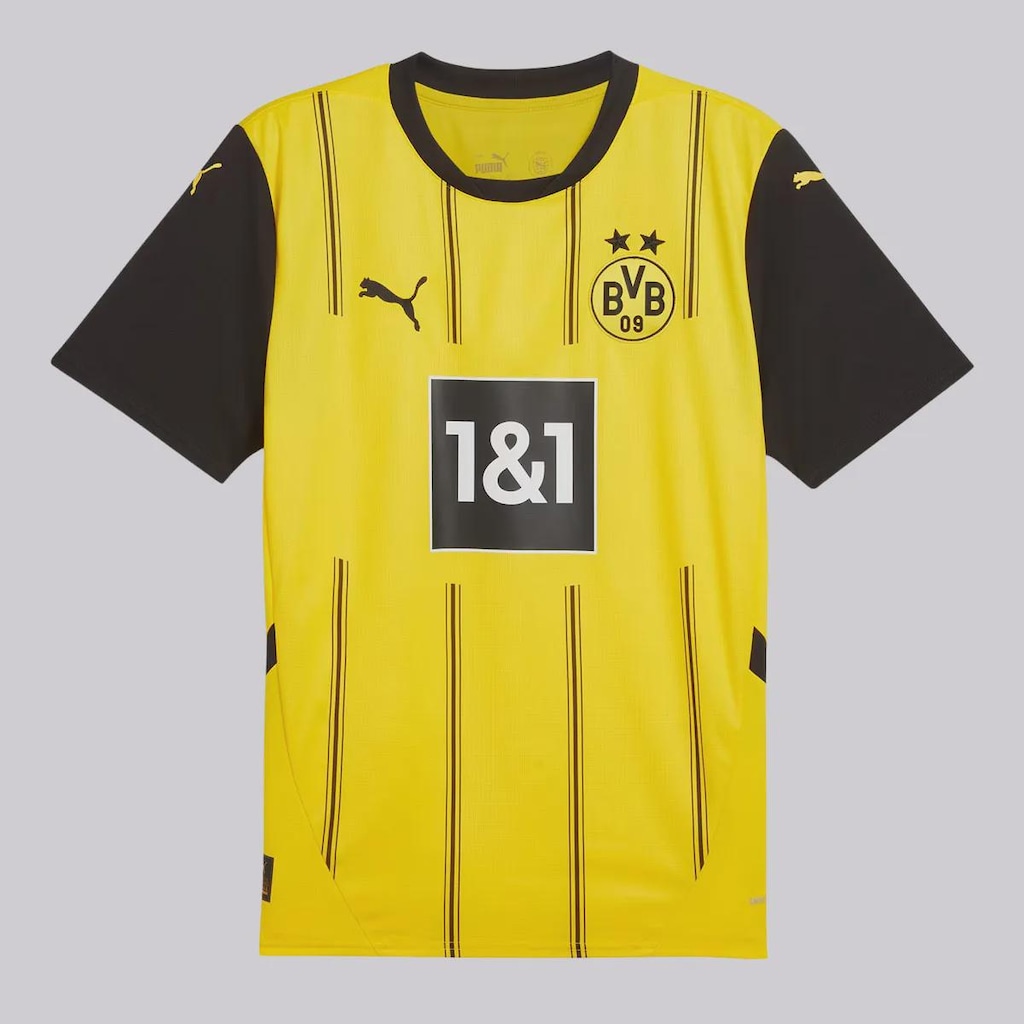 Camisa Borussia Dortmund I 25/26 Puma Torcedor Masculina