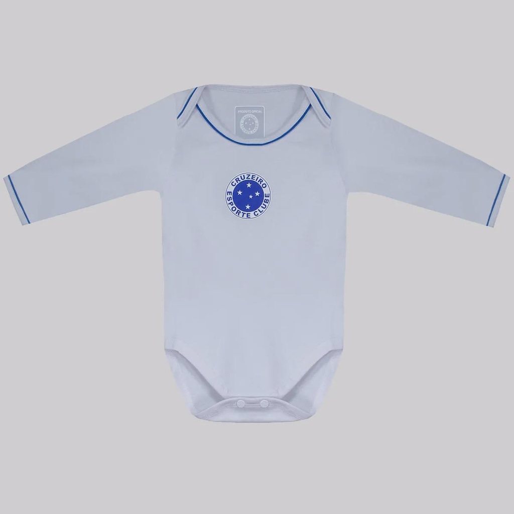 Body Manga Longa do Cruzeiro Futfanatics Infantil