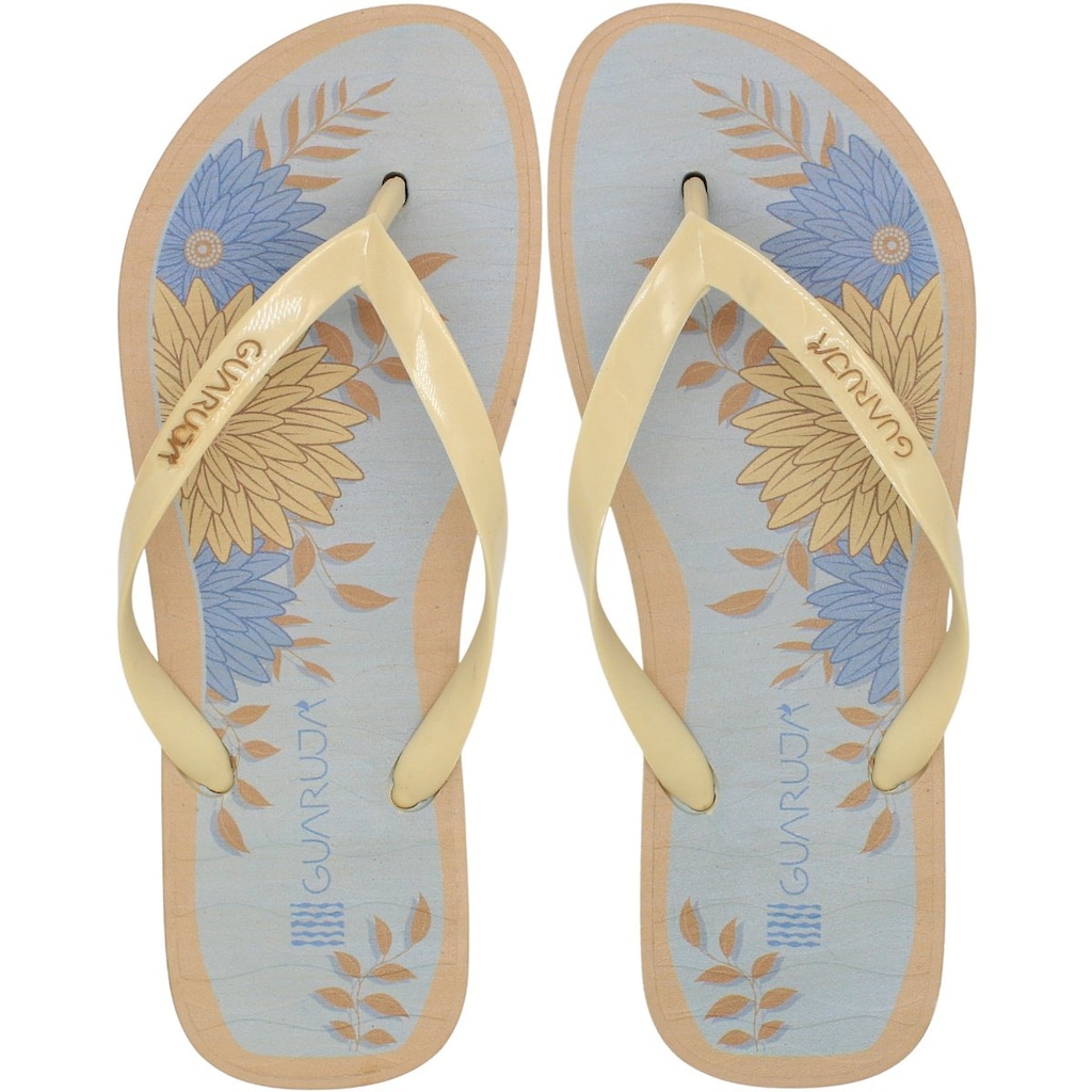 Chinelo Guarujá Florido Tira Fina Feminino