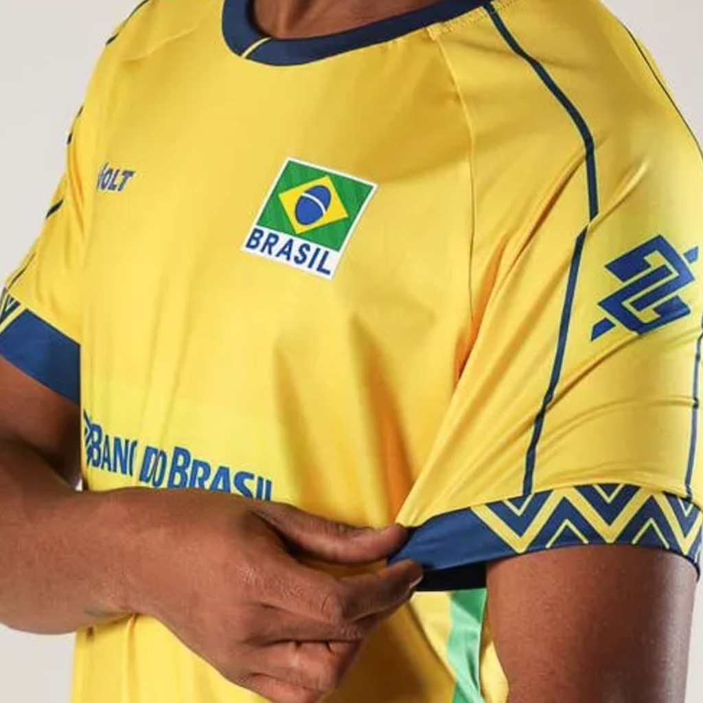 Imagem 3 do produto Camisa Vôlei Brasil Volt 2025 Jogo 1 Masculina