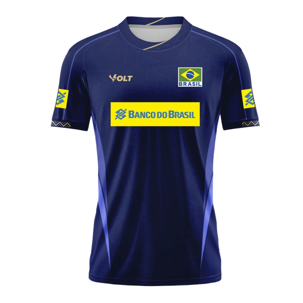 Camisa Vôlei Brasil Volt 2025 Jogo 2 Masculina