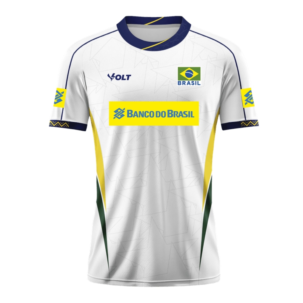 Camisa Vôlei Brasil Volt 2025 Jogo 3 Masculina