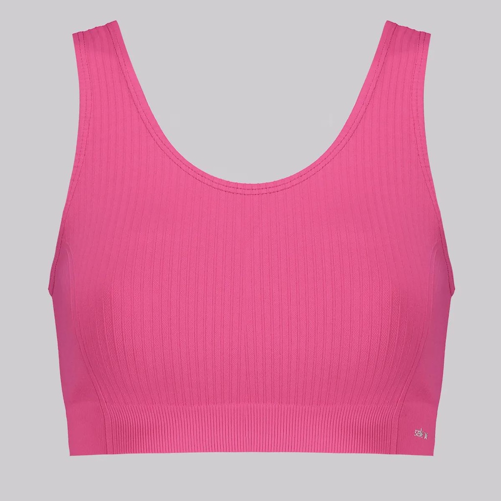 Top Canelado Selene Sem Costura Feminino