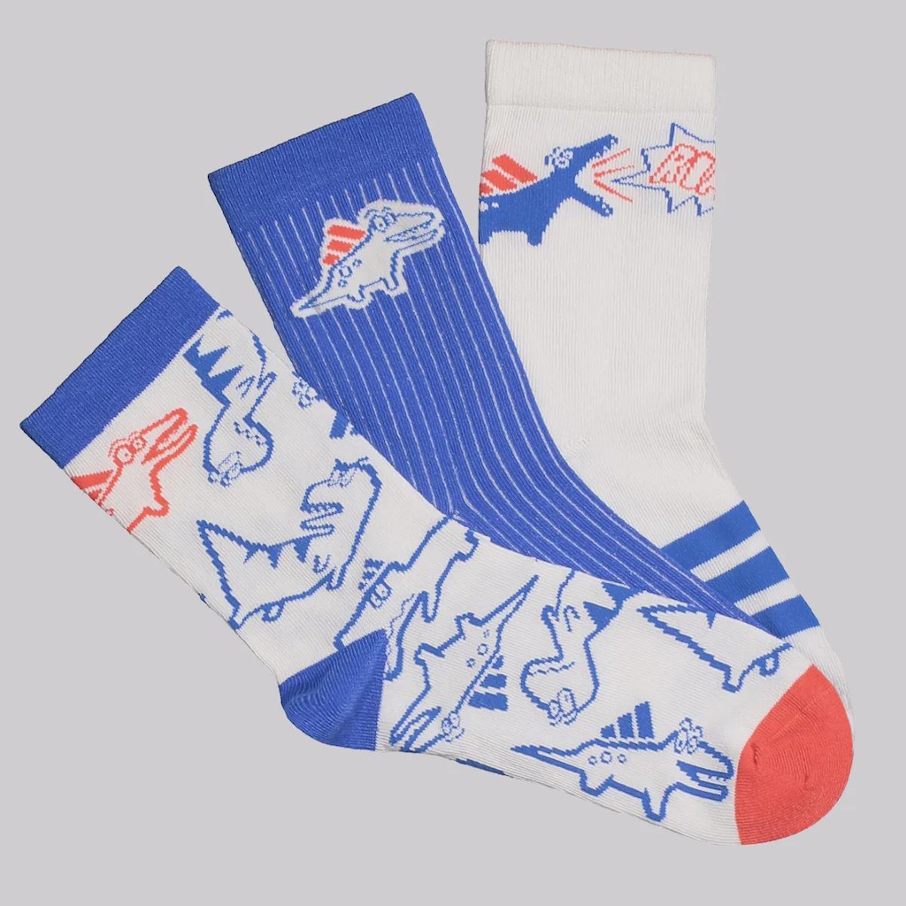 Meia Cano Médio adidas Brand Love Adrpt 3 Pares Infantil