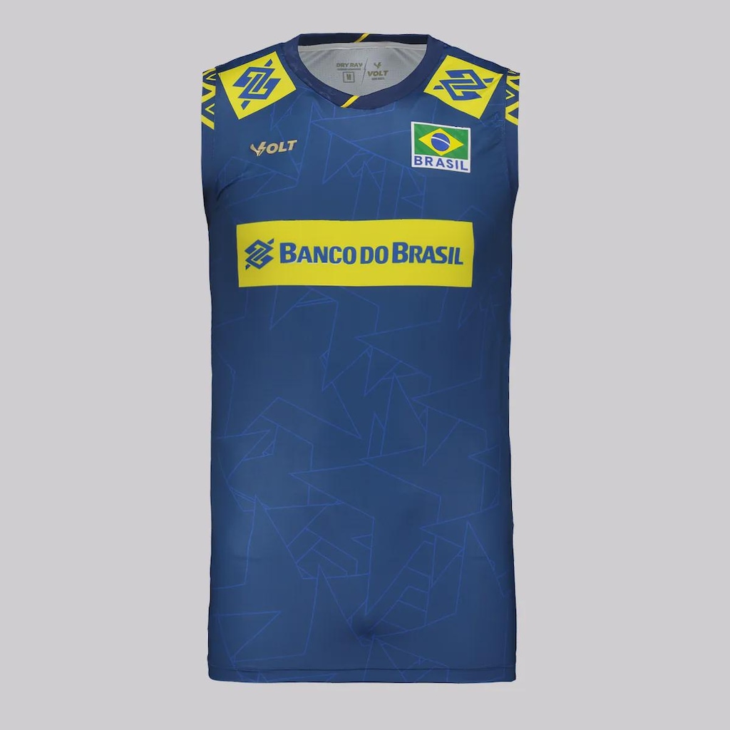 Camiseta Regata Volt Brasil Vôlei CBV 2025 Masculina - Foto 1