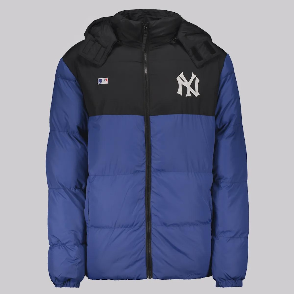 Jaqueta New Era MLB New York Yankees Puffer com Capuz Removível Masculina