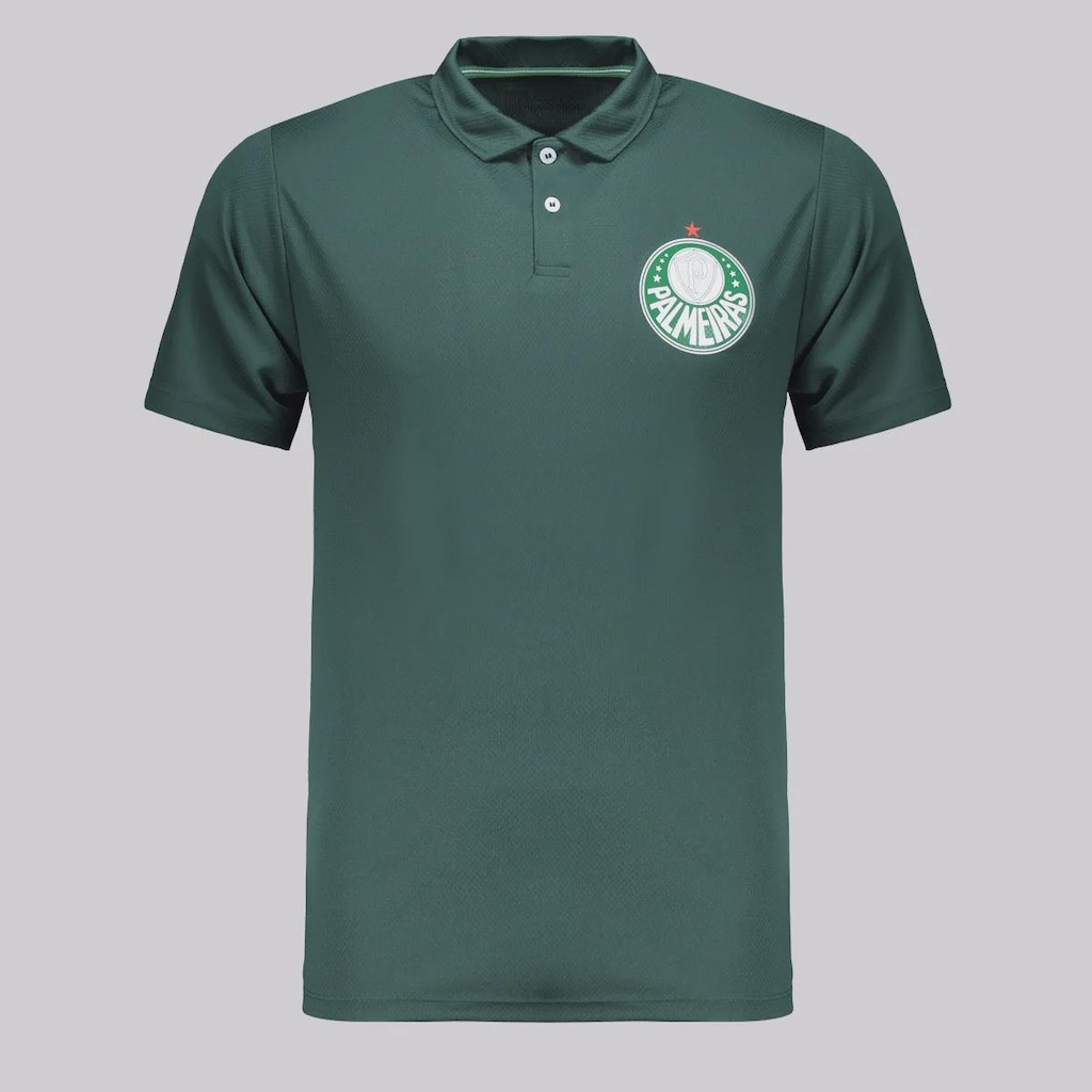 Camisa Polo do Palmeiras Basic Escudo Verde Masculino