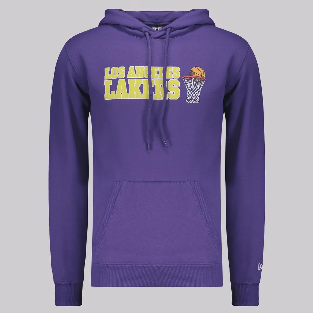 Blusão de Moletom New Era NBA Los Angeles Lakers Core