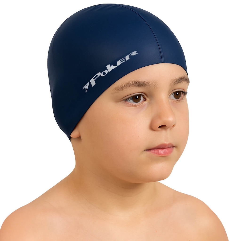Touca de Natação Infantil Poker Silicone Power