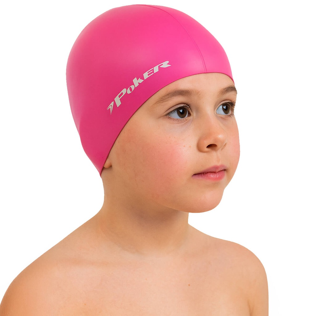 Touca de Natação Infantil Poker Silicone Power