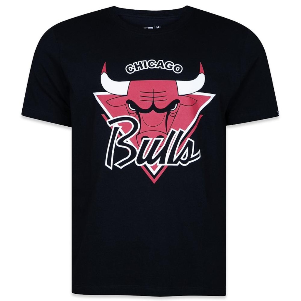 Camiseta Masculina New Era Regular NBA Chicago Bulls Fanpage