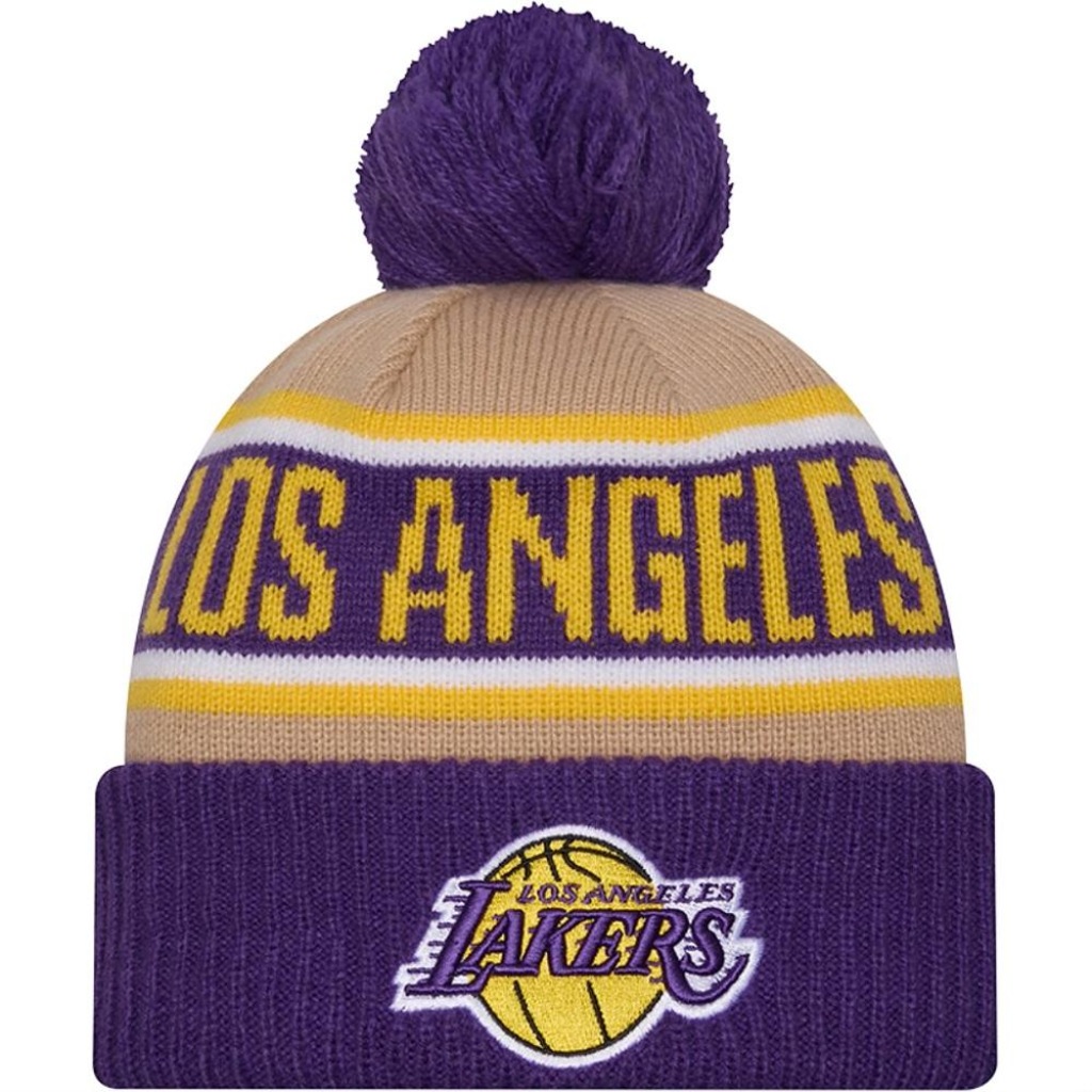 Gorro Masculino New Era NBA Draft 2024 Los Angeles Lakers PomPom
