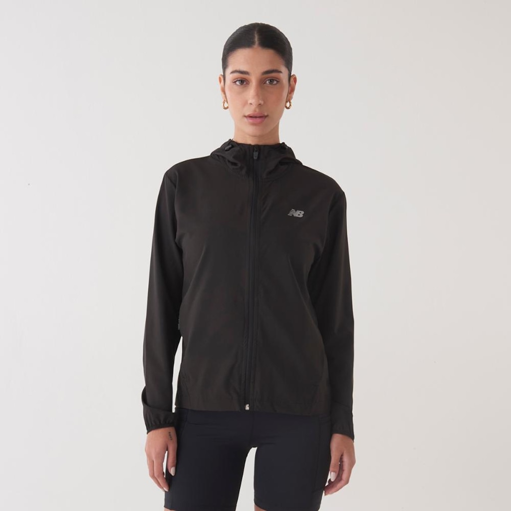 Jaqueta Corta Vento Feminina New Balance Sport Essentials Run