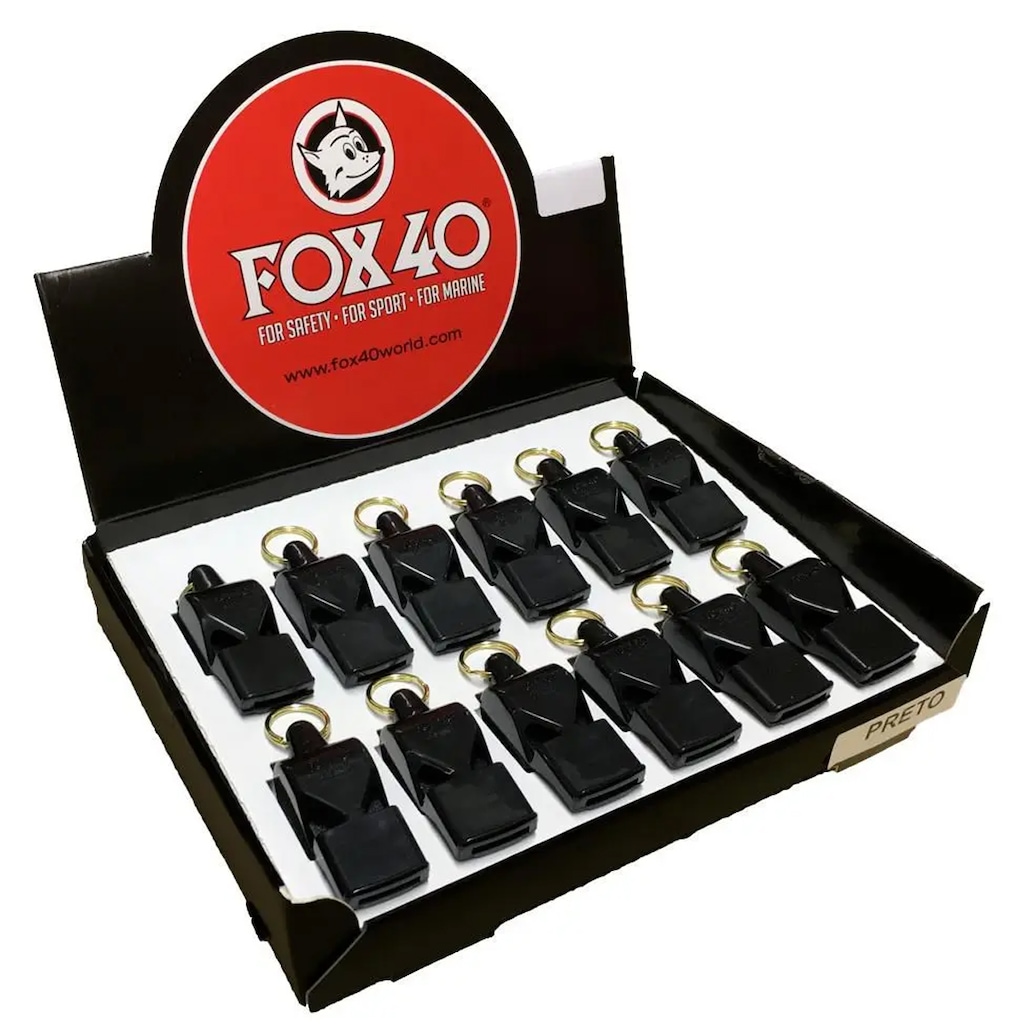 Apito Fox 40 Pearl Oficial Caixa com 12 Unidades