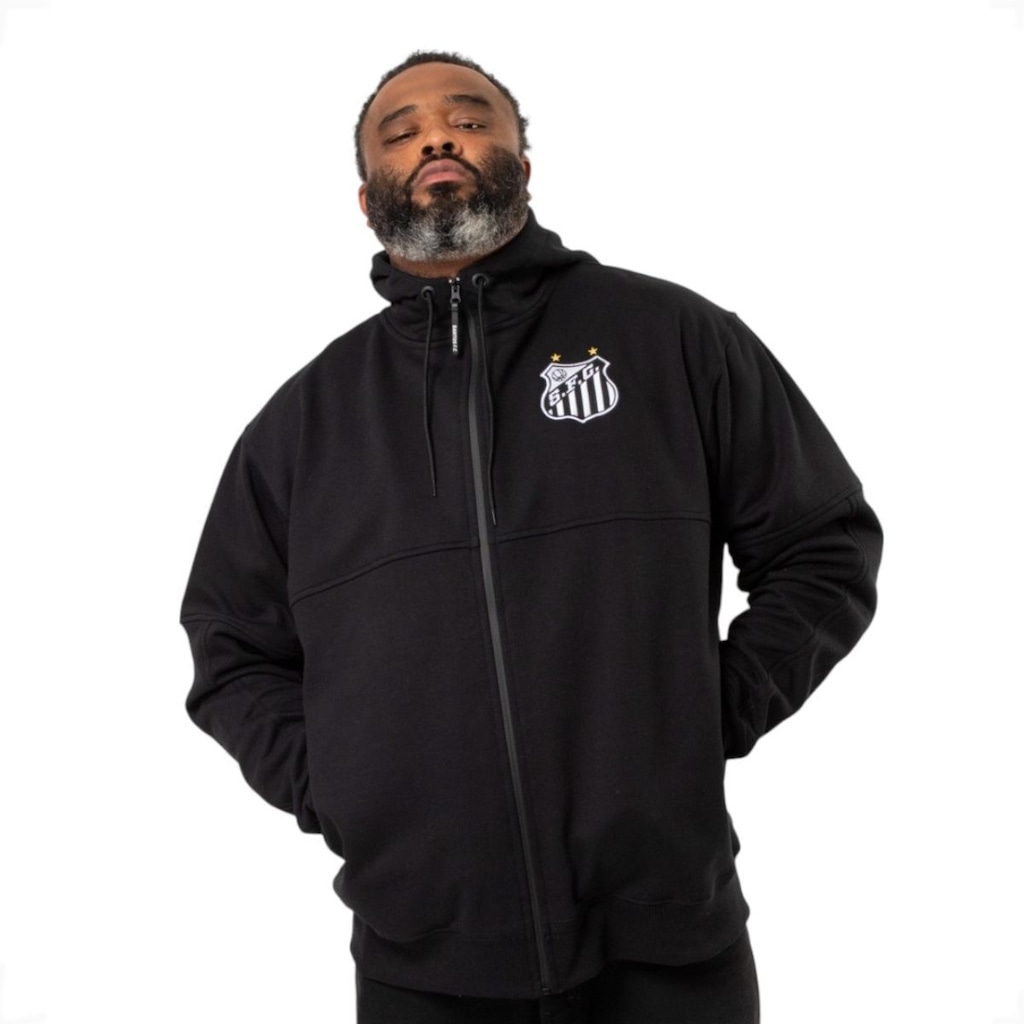 Blusão de Moletom do Santos Surf Center Plus Size