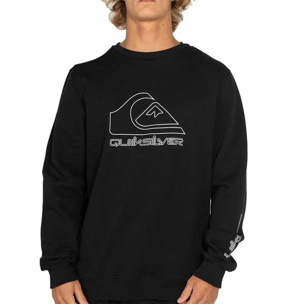 Blusão de Moletom Masculino Quiksilver Careca New Tour PS