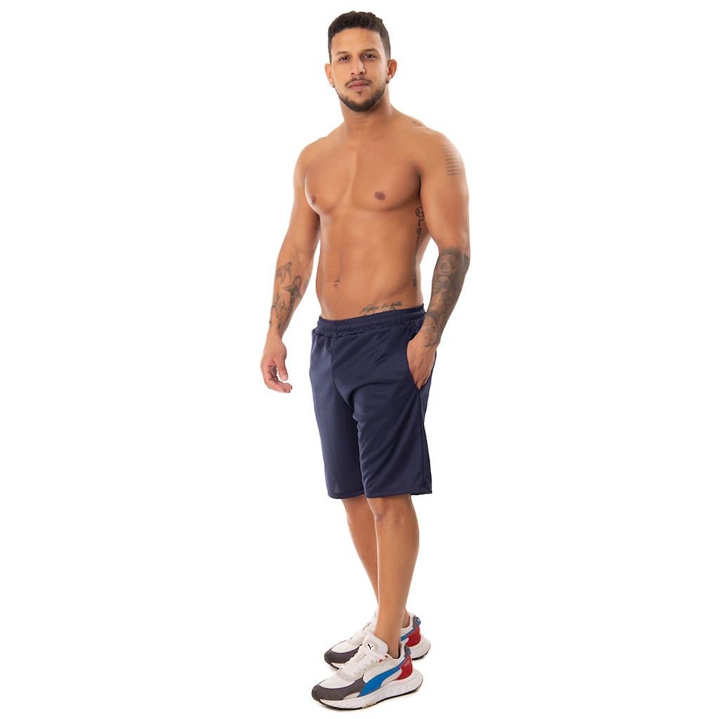 Imagem 2 do produto Bermuda Helanca Esportiva Fristyle Academia Com Bolso Masculina