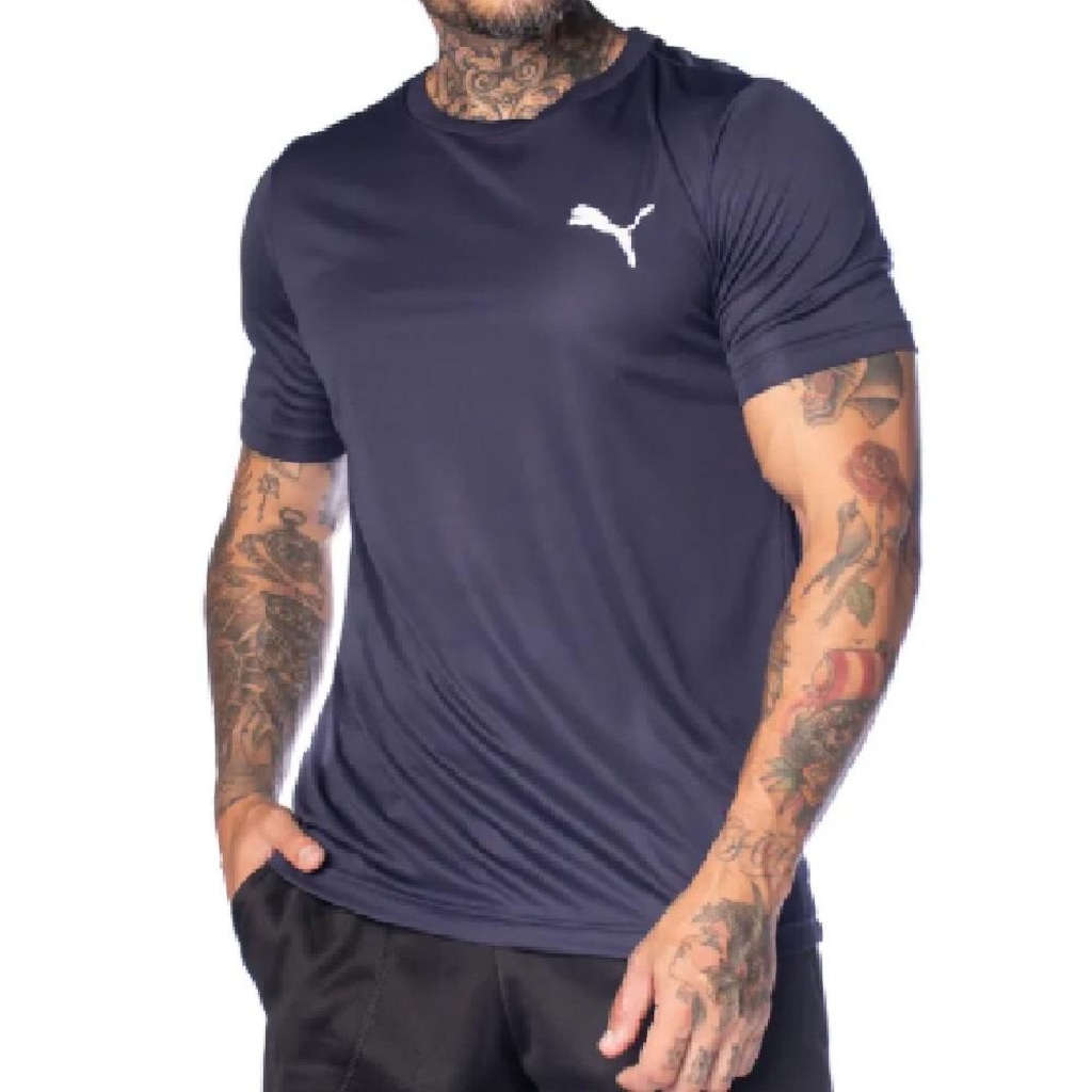 Camiseta Puma Ess Small Logo Poly Tee Masculino