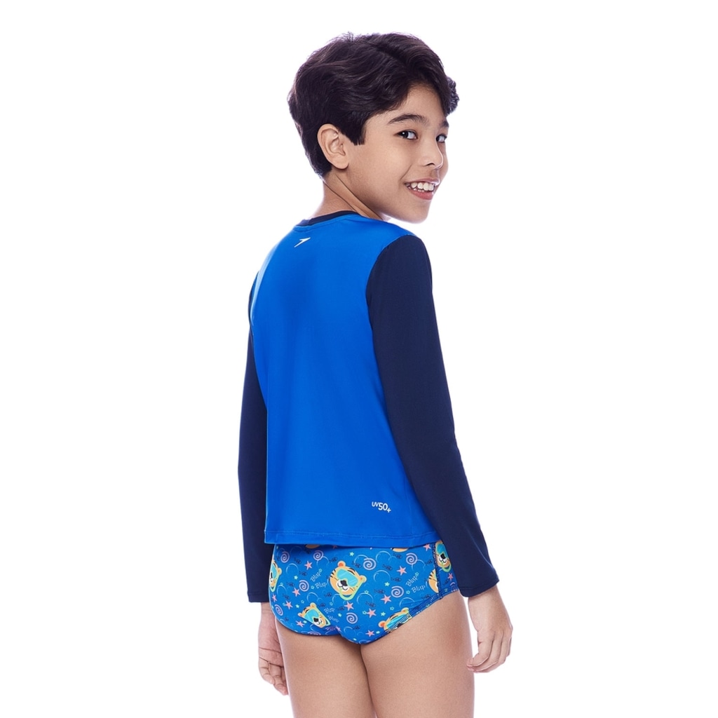 Imagem 2 do produto Camiseta Infantil Speedo Manga Longa Aquatic Tiger