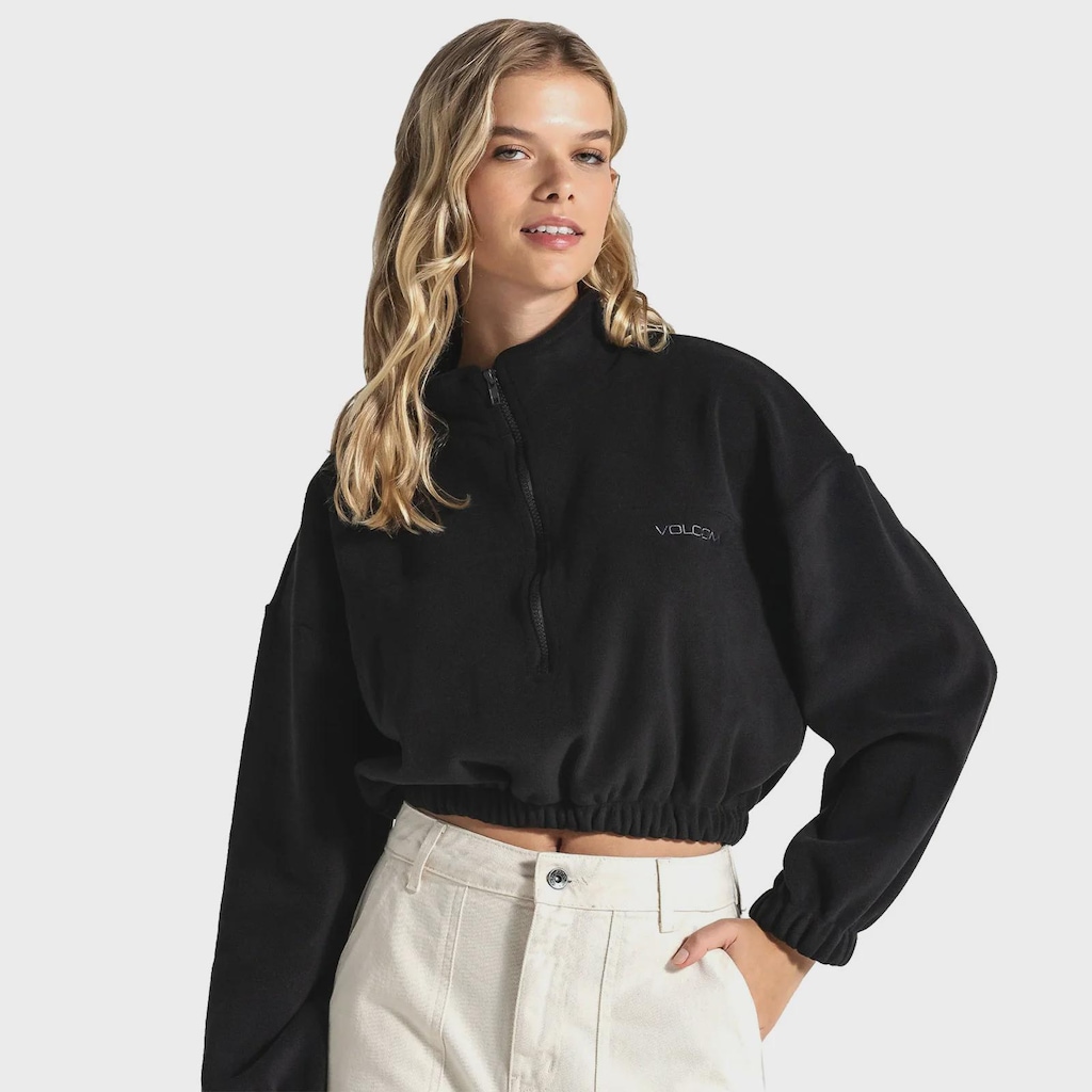 Blusão de Moletom Feminino Volcom Especial Soft