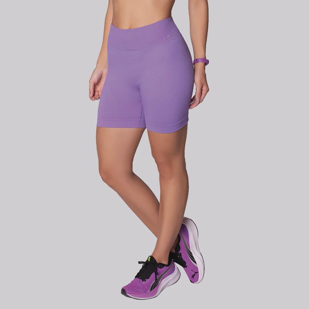Shorts Canelado Selene Sem Costura Feminino