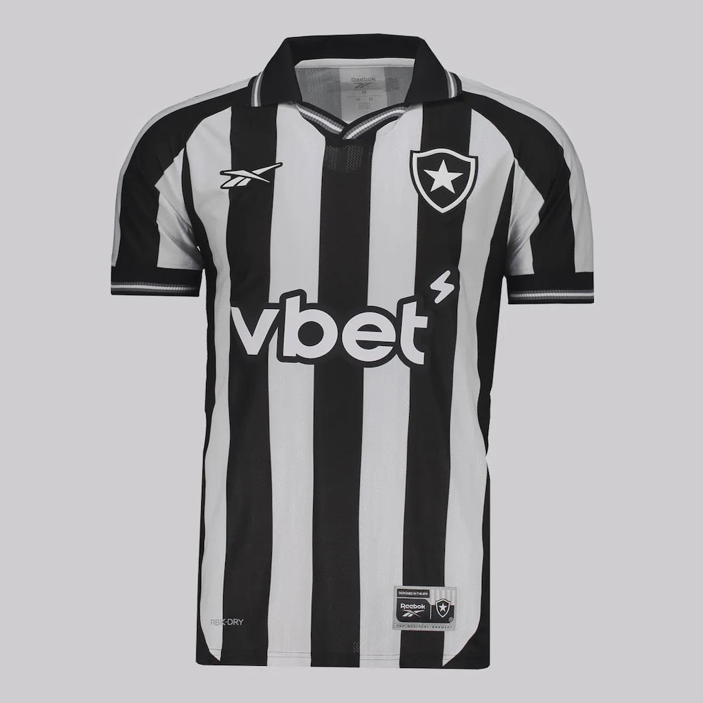 Camisa do Botafogo Reebok I 2025 98 A. Cabral Masculina