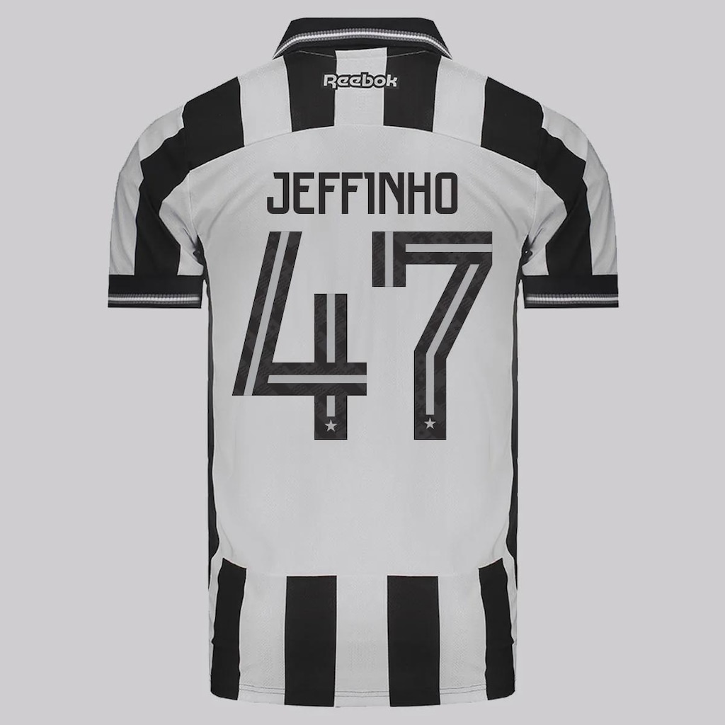 Camisa do Botafogo Reebok I 2025 47 Jeffinho Masculina